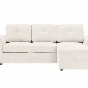 Basic Home Leia 3-sits vändbar Bäddsoffa med divan och förvaring Beige - Möbler Expressleverans