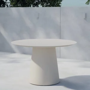 Nyhet Venture Home Runt matbord Lanzo 120 cm Utomhus Beige - Utemöbler & utemiljö