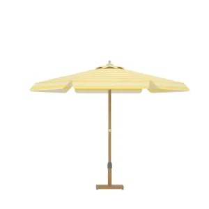 Snabb frakt Venture Home Parasoll Cerox 270 cm Utomhus gul och vit, randig - Utemöbler & utemiljö