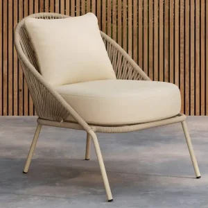Lågt pris Venture Home Fåtölj Lindos Utomhus Beige - Utemöbler & utemiljö