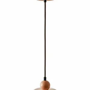 Serros Pendellampa Beige Och Ek - Belysning risnedsättning