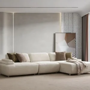 Lägg i varukorgen Bonavista 4-sits Soffa med Divan Höger Bouclet Beige - Möbler