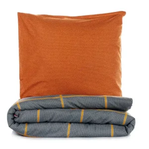 Reapris Wilmaake Bäddset 240x220 cm Kanel Mörkblå - Textil & mattor