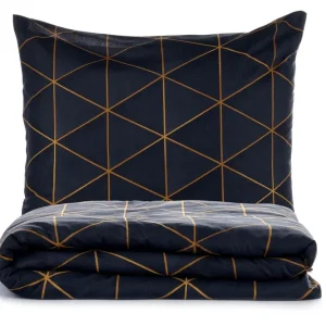 Kundfavorit Branlor Bäddset 240x220 cm Guld Och Svart - Textil & mattor