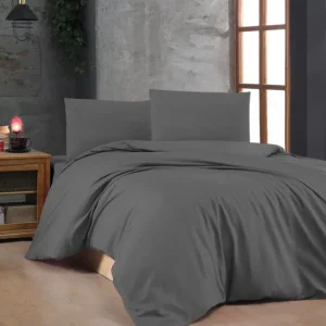Torvenis Bäddset 140x200 cm Antracit - Textil & mattor Snabb leverans