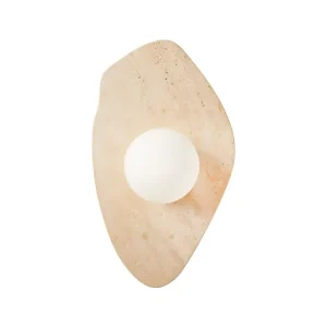 Handla nu Thyrosel Vägglampa 10 cm Beige Och Vit - Belysning