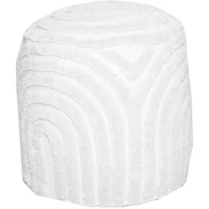 Mirello Puff 45 cm rund Vit - Möbler Sista chansen