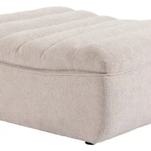 Utförsäljning Valdoro Fotpall i tyg 120 cm Beige - Möbler