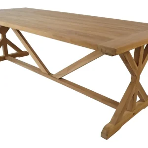 Utomhusbord Prato bord med X-ben 240*100 cm trä - Utemöbler & utemiljö Beställ idag