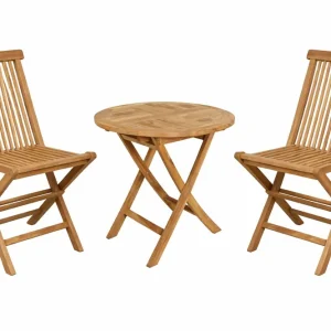 Billigare Utegrupp Milano litet kaffeset natur - Utemöbler & utemiljö