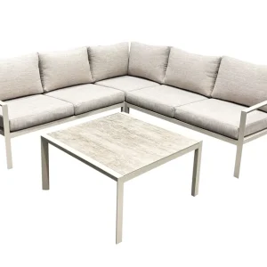 Trädgårdsmöbelgrupp Palermo hörnset beige - Utemöbler & utemiljö Sista chansen