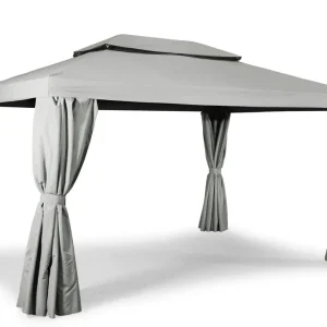 Beställ nu Utepaviljong SUNSET Paviljong 3x4 m grå - Utemöbler & utemiljö