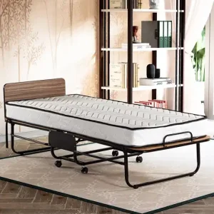 Erbjudande Remina Fällsäng 80x190 cm vit och svart - Möbler