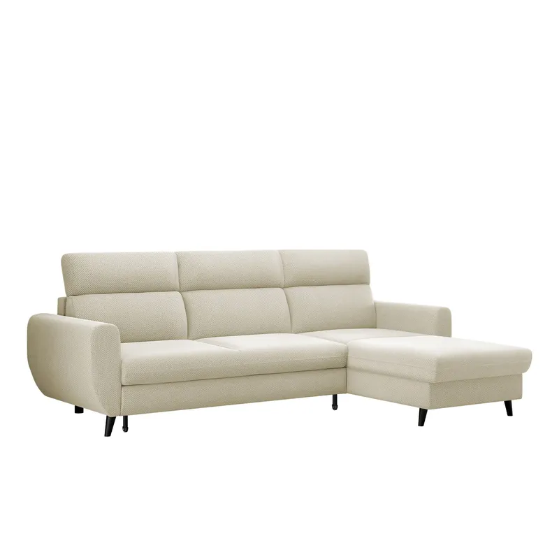 Vylon 3-sits Bäddsoffa med divan beige - Möbler Säker betalning
