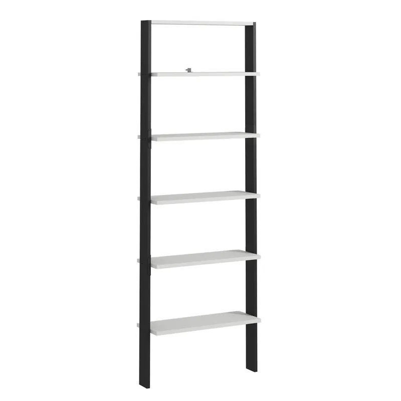 Endast denna vecka Branik Bokhylla 61x180x25 cm Antracit och vit - Förvaring